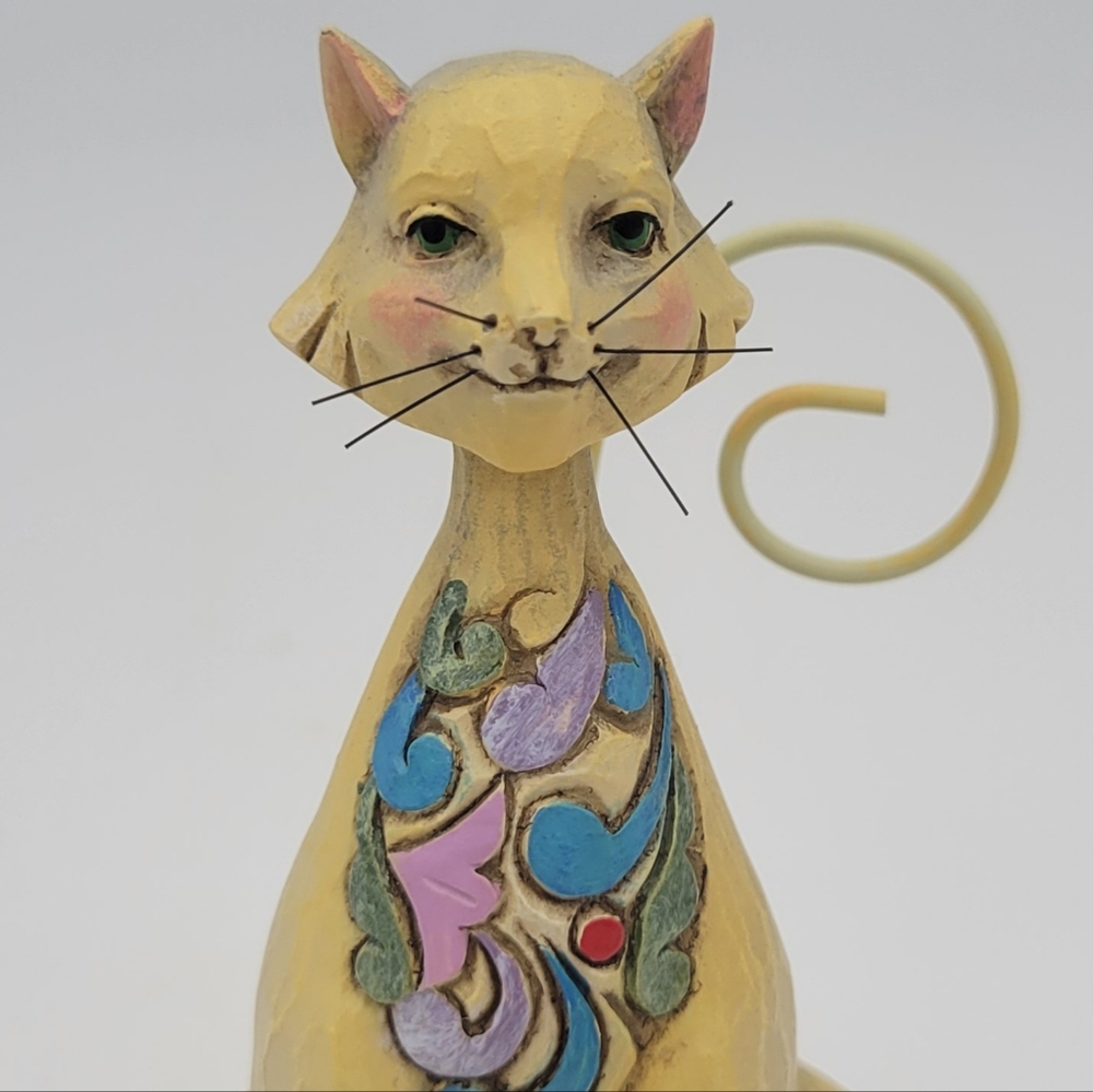 Jim Shore Heartwood Creek Cat 4" Folk Art